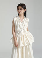 GATHERED LAYER DRESS