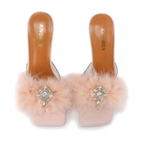Ostrich Hair Heels