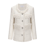 White Long Tweed Jacket