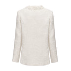 White Long Tweed Jacket