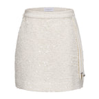 White Tweed Pencil Skirt