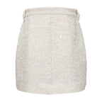 White Tweed Pencil Skirt