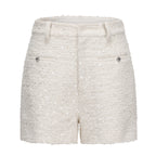 White Tweed Shorts