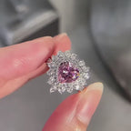 PINK HEARTED RING