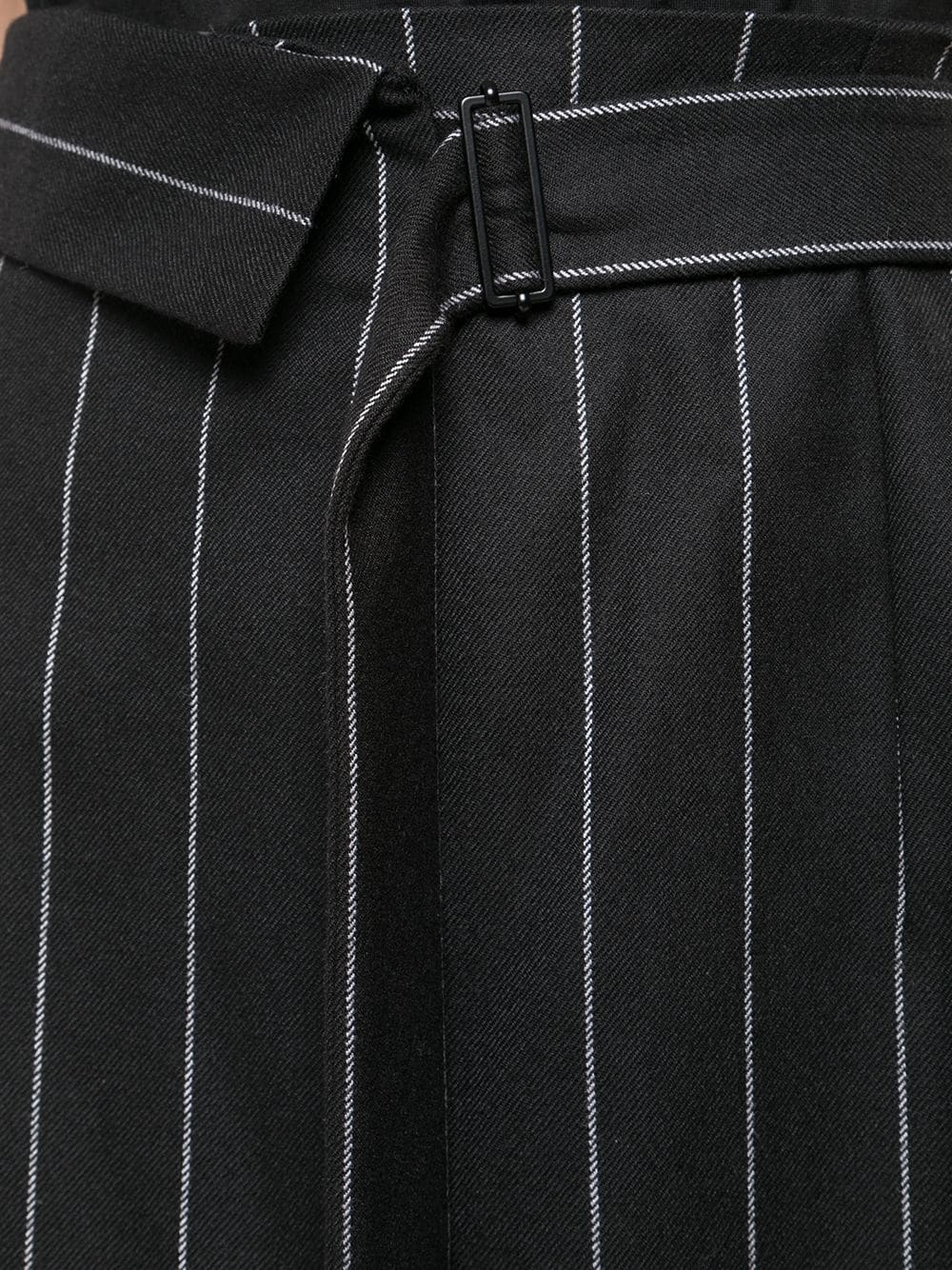 Asymmetric Striped Skirt