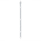 LOGO TENNIS BRACELET - WHITE GOLD