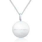 LOGO PENDANT -WHITE GOLD