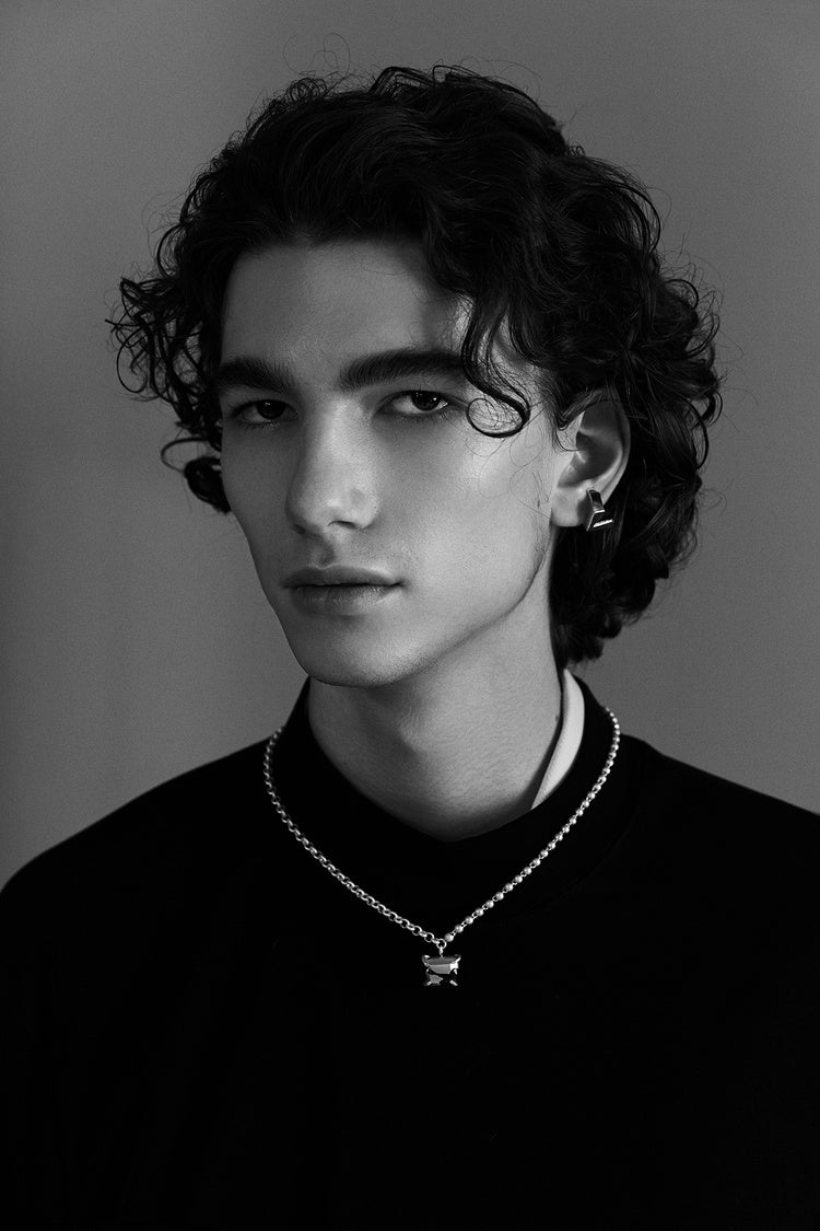 Green Stone in the Square Necklace