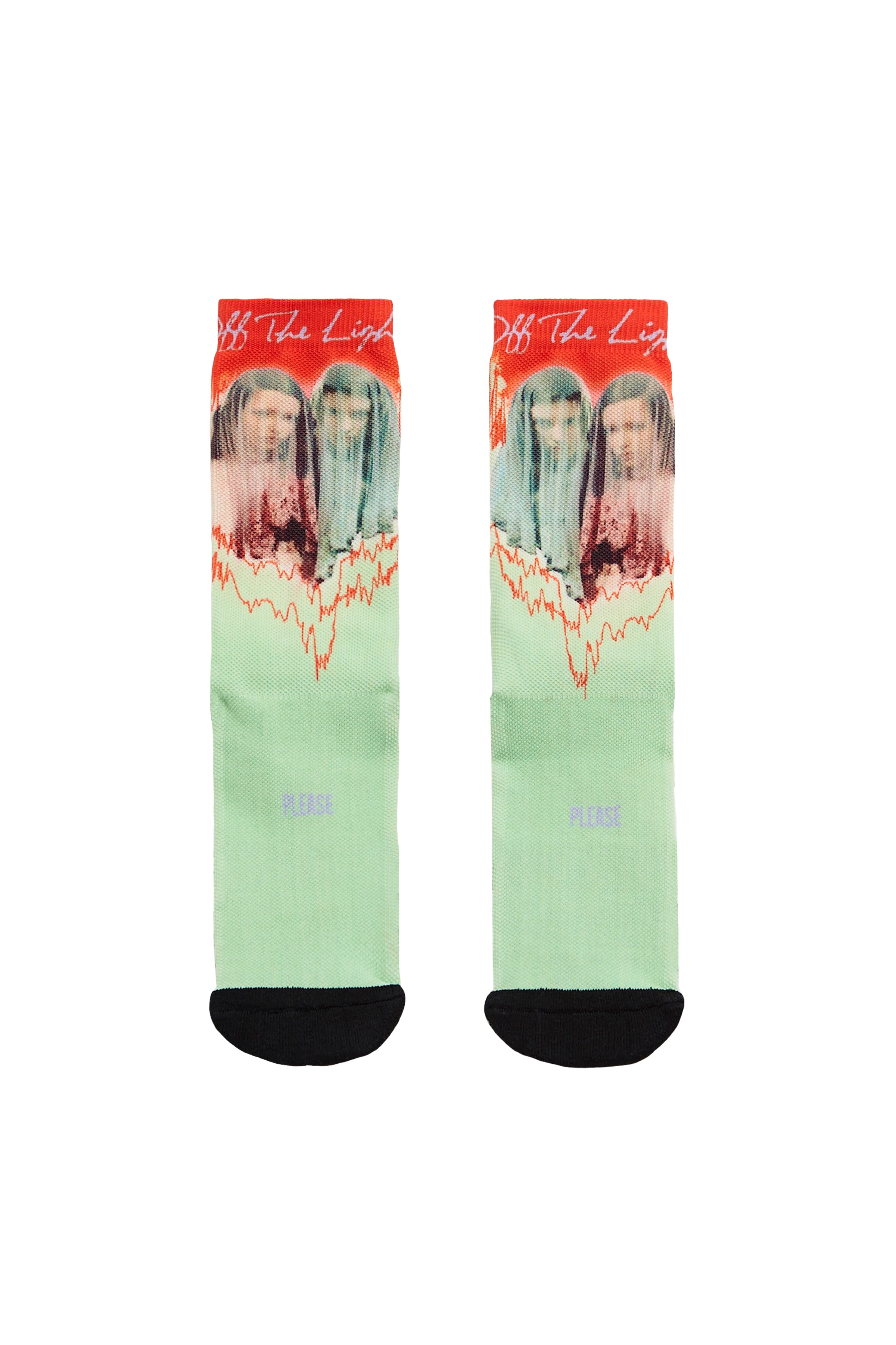 Please Printed Sports Socks