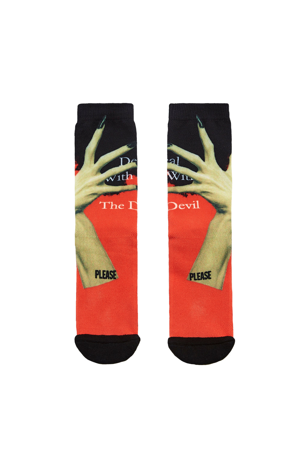 Please Printed Sports Socks