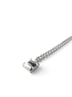 Black Stone in the Square Necklace