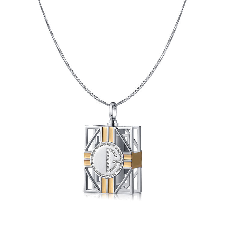 "MAJIANG" NECKLACE - White Gold