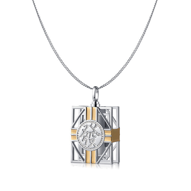 "MAJIANG" NECKLACE - White Gold