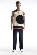 TOPS - SUNSET TUNK TOP SHIRTING AND SUITING PANELS