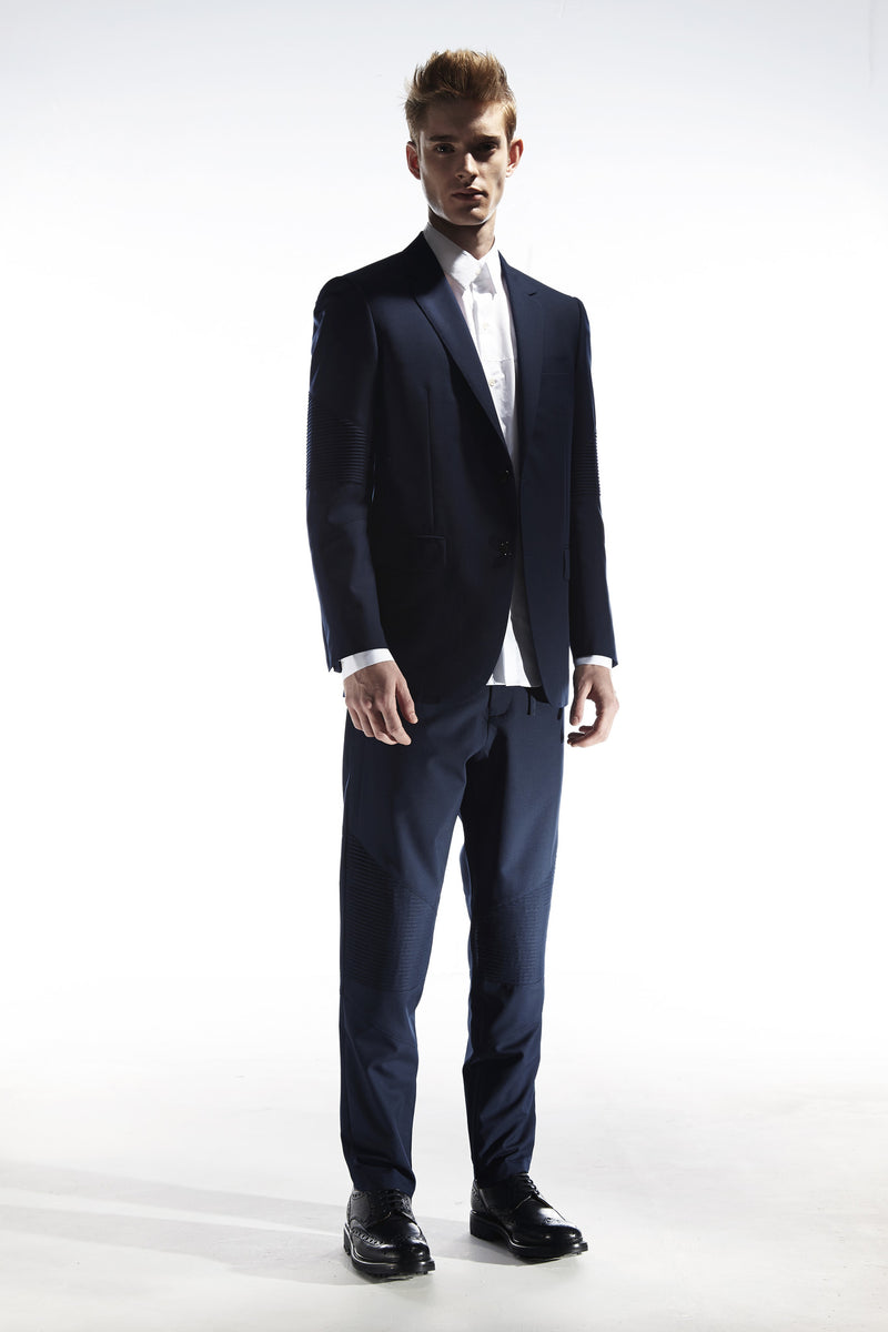 OUTTERS - BLAZER WITH BIKER SLEEVES AND ZIPPED CUFFS