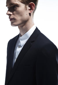OUTTERS - SIDE SLITS BLAZER WITH LAYERED COLLAR