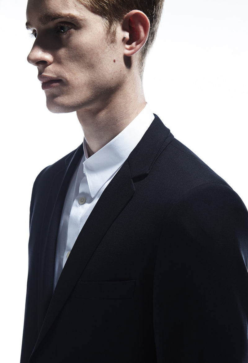 OUTTERS - SIDE SLITS BLAZER WITH LAYERED COLLAR