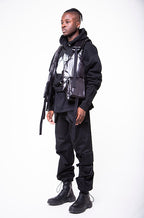 PUFFER GILET IN BLACK NYLON