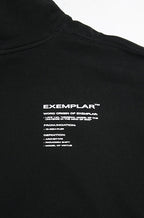 LONG SLEEVES CROPPED HOODED SWEATSHIRT IN BLACK