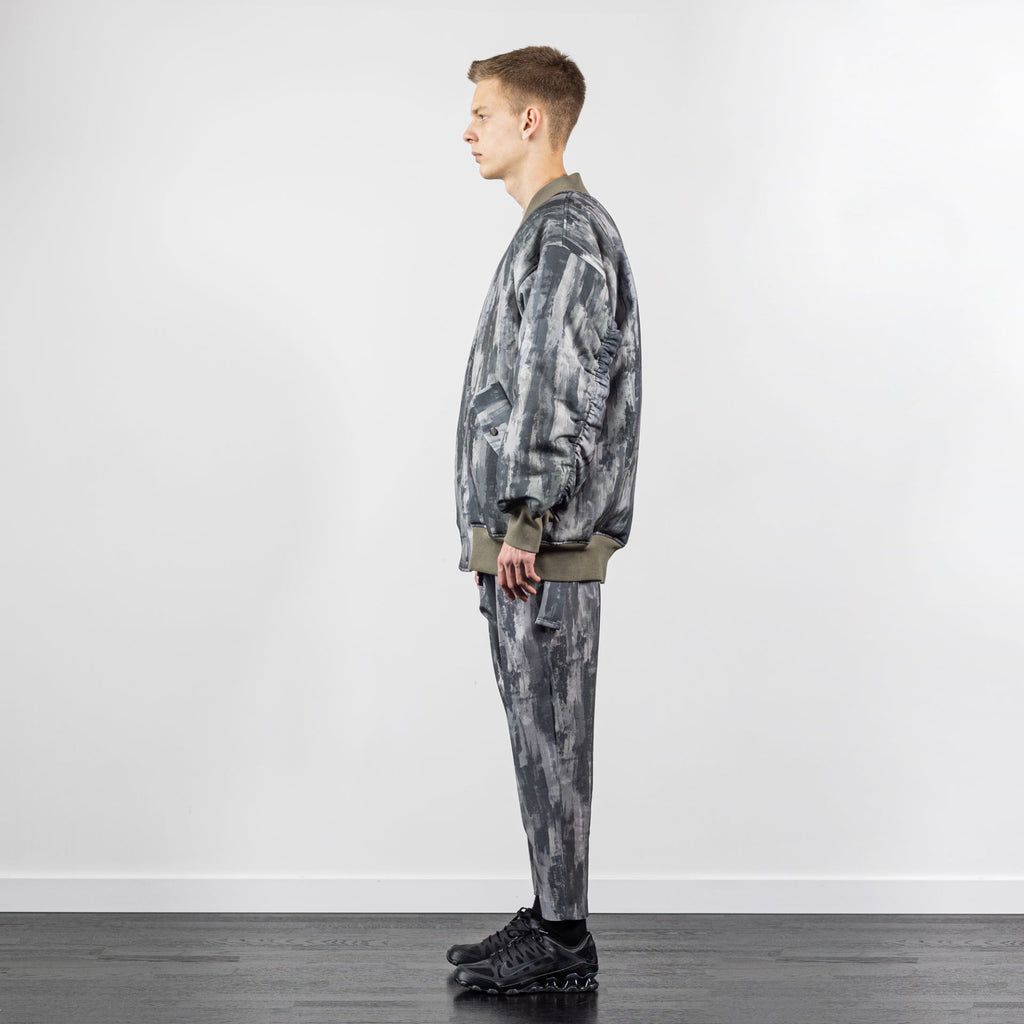 MONOCHROME X FRAGILE TIE DYE BOMBER JACKET