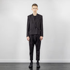 BLAZER WITH ELONGATED BACK PANEL