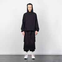 ROUND HOODIE BLACK