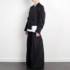 GEOMETRIC RAVER BOMBER JACKET BLACK