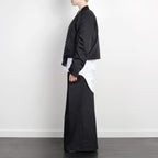 GEOMETRIC RAVER BOMBER JACKET BLACK