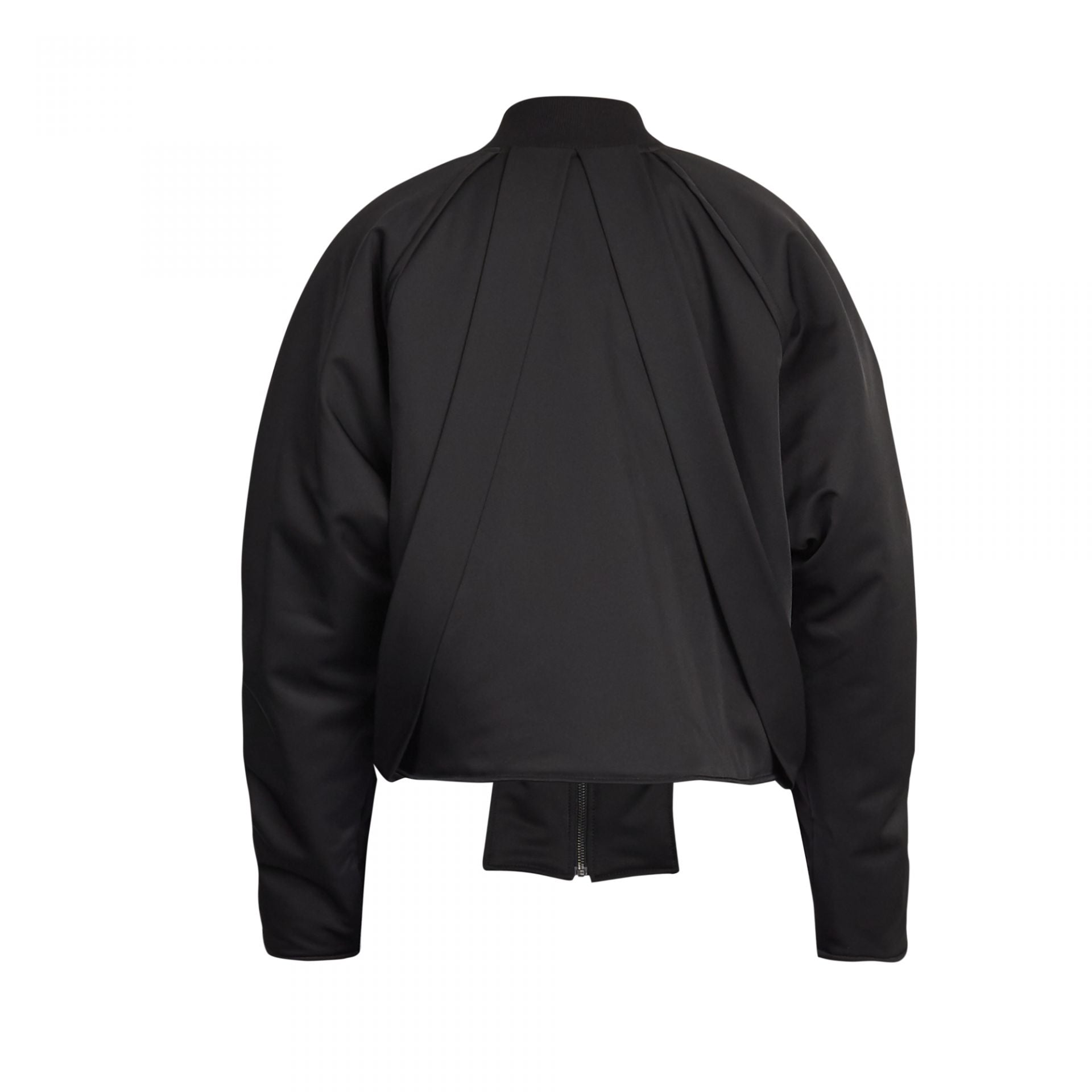 GEOMETRIC RAVER BOMBER JACKET BLACK