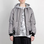 TIE DYE BOMBER JACKET GREY