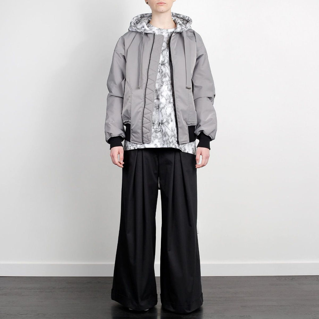 TIE DYE BOMBER JACKET GREY