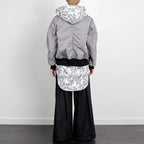 TIE DYE BOMBER JACKET GREY