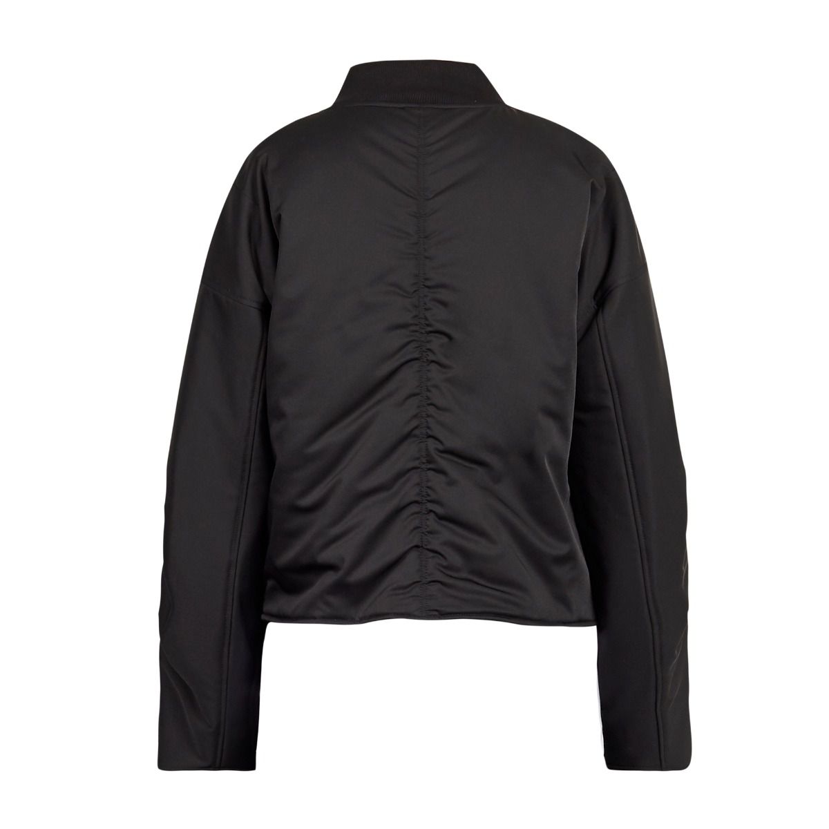 GEOMETRIC BOMBER JACKET BLACK