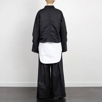 GEOMETRIC BOMBER JACKET BLACK