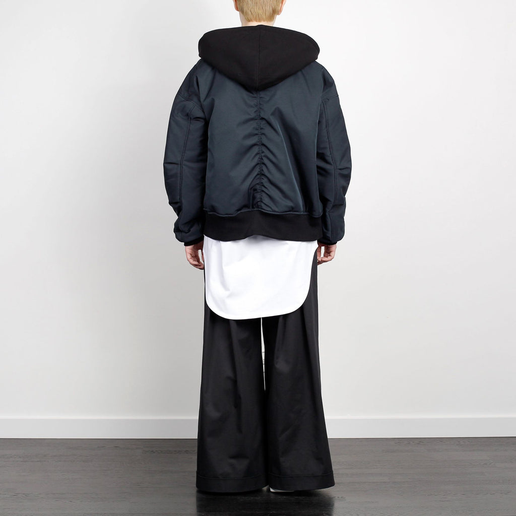 BOMBER JACKET ANTHRACITE GREEN