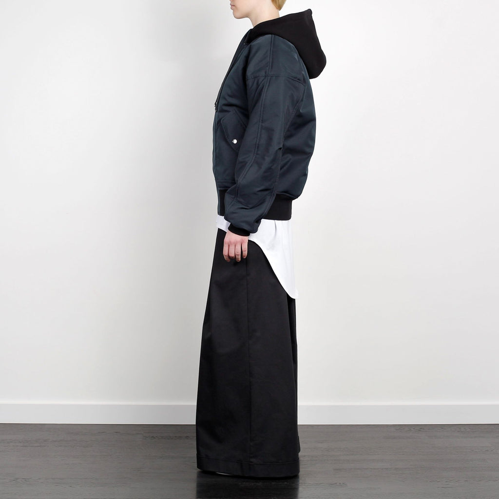 BOMBER JACKET ANTHRACITE GREEN