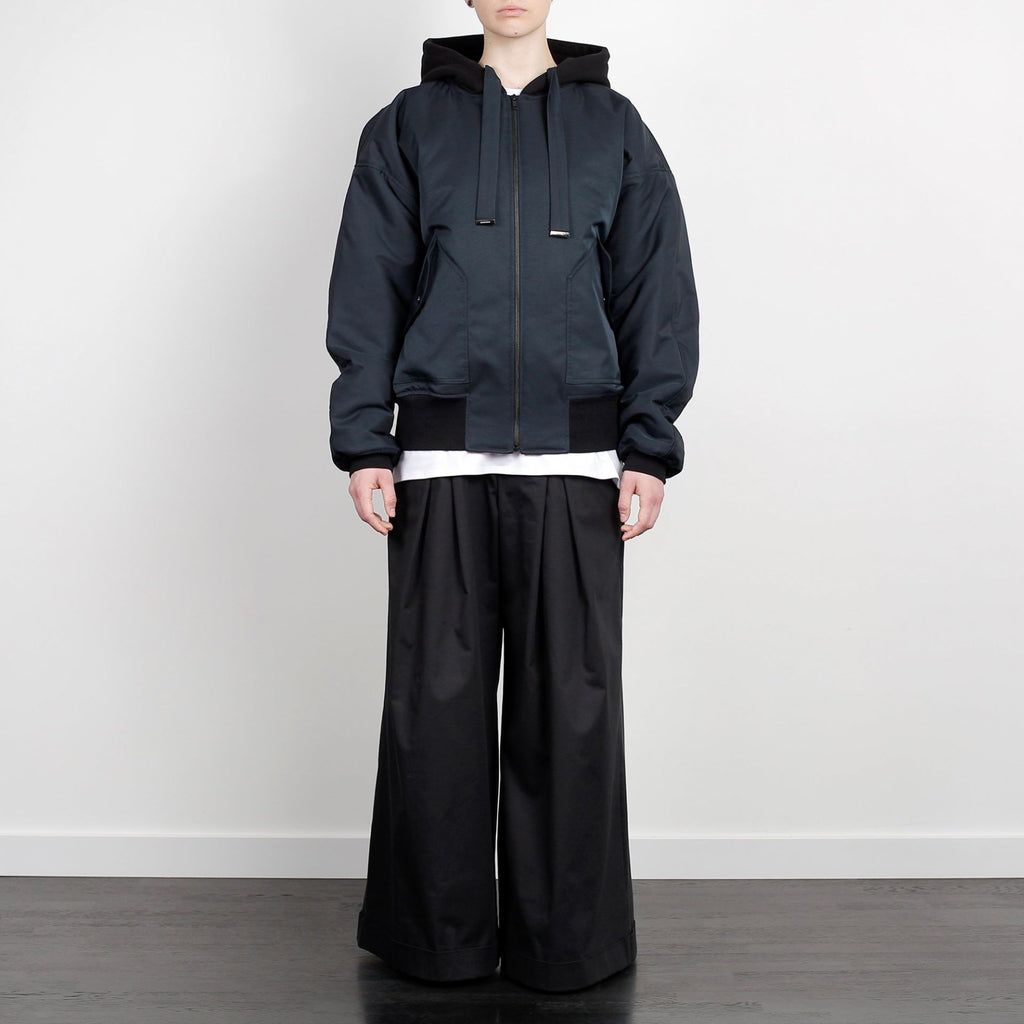 BOMBER JACKET ANTHRACITE GREEN