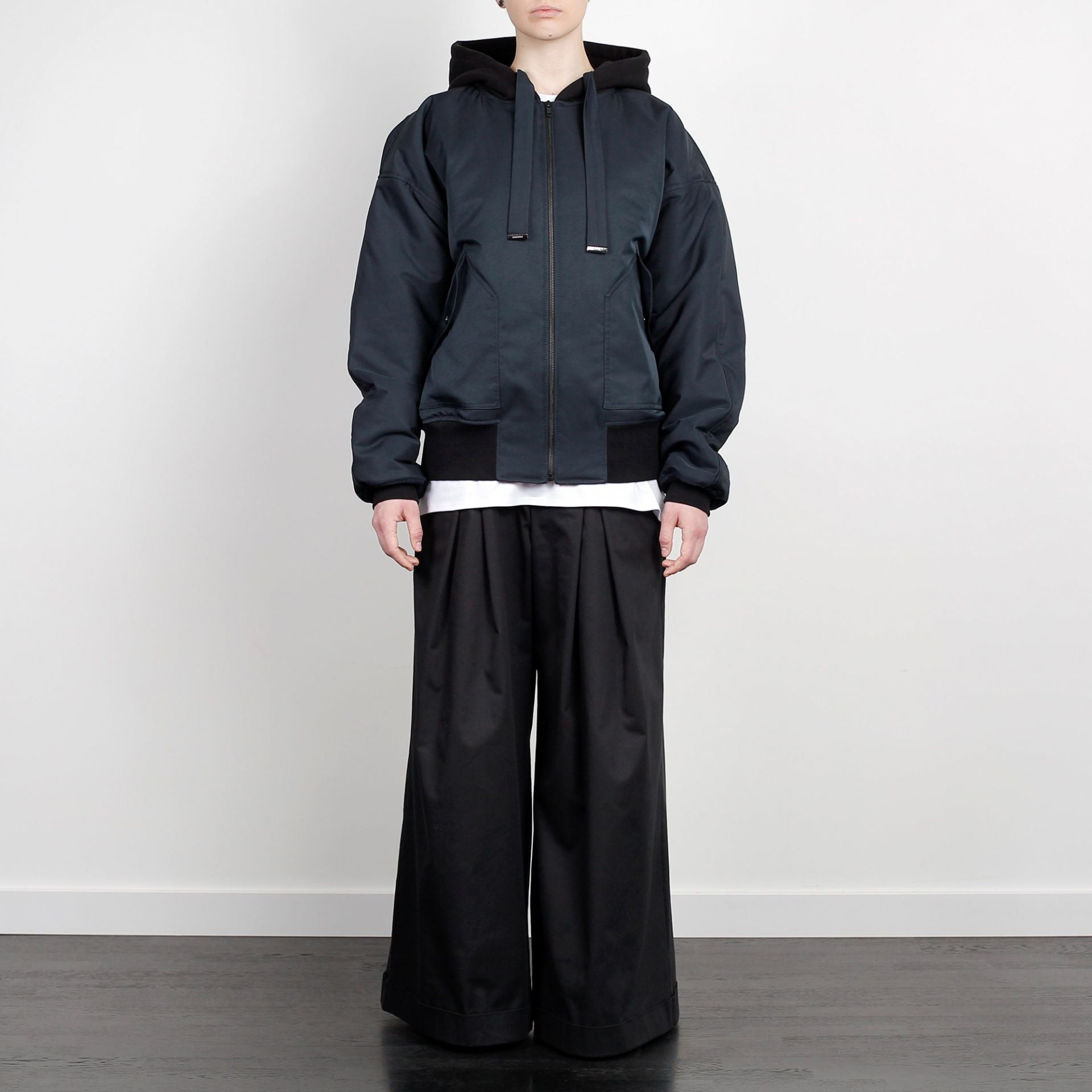 BOMBER JACKET ANTHRACITE GREEN