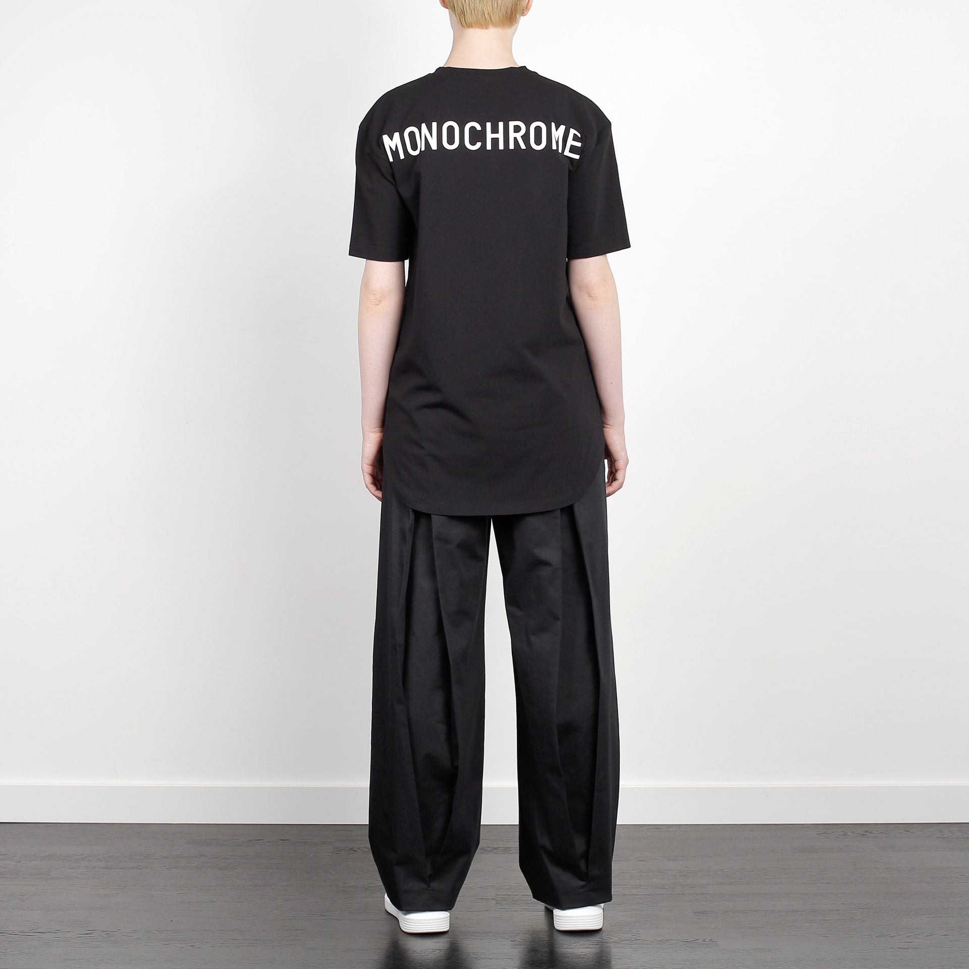 ELONGATED LOGO T-SHIRT BLACK