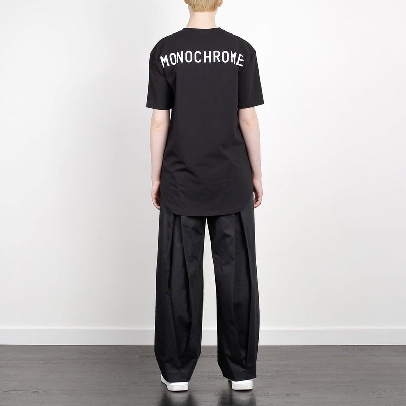 ELONGATED LOGO T-SHIRT BLACK
