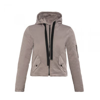 BEIGE HOODED JACKET