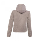 BEIGE HOODED JACKET