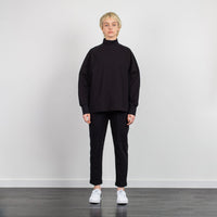 RAGLAN SLEEVE TURTLENECK BLACK