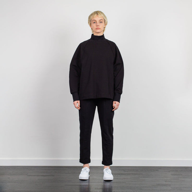 RAGLAN SLEEVE TURTLENECK BLACK