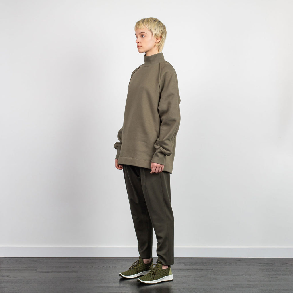 RAGLAN SLEEVE TURTLENECK GREEN