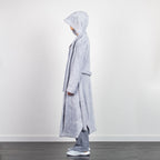 HOODED STYLE KIMONO DRESSING GOWN GREY