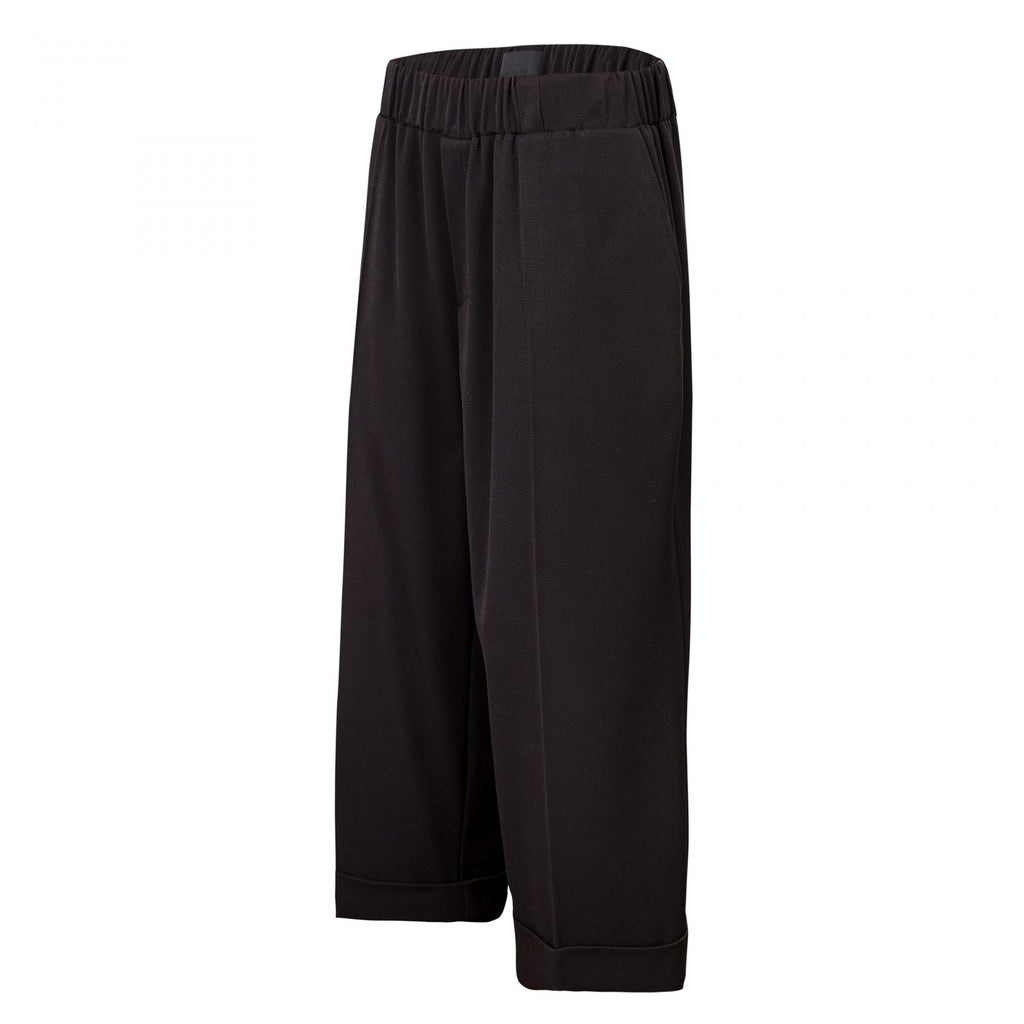 WIDE LEG ELASTIC BAND TROUSERS