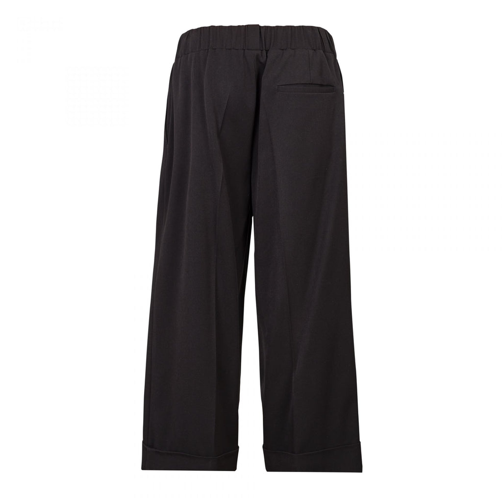WIDE LEG ELASTIC BAND TROUSERS