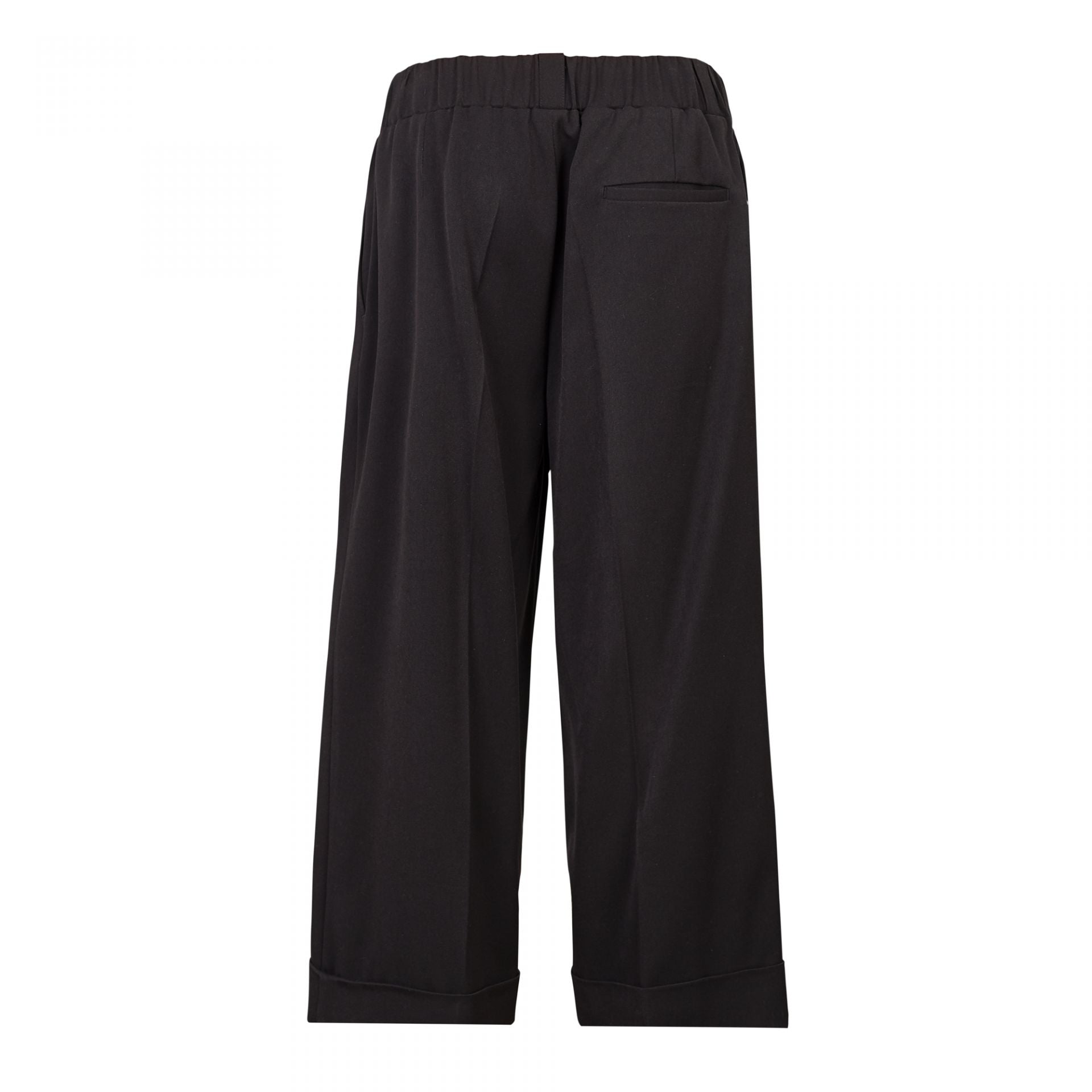 WIDE LEG ELASTIC BAND TROUSERS