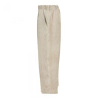 WIDE LEG ELASTIC BAND TROUSERS BEIGE